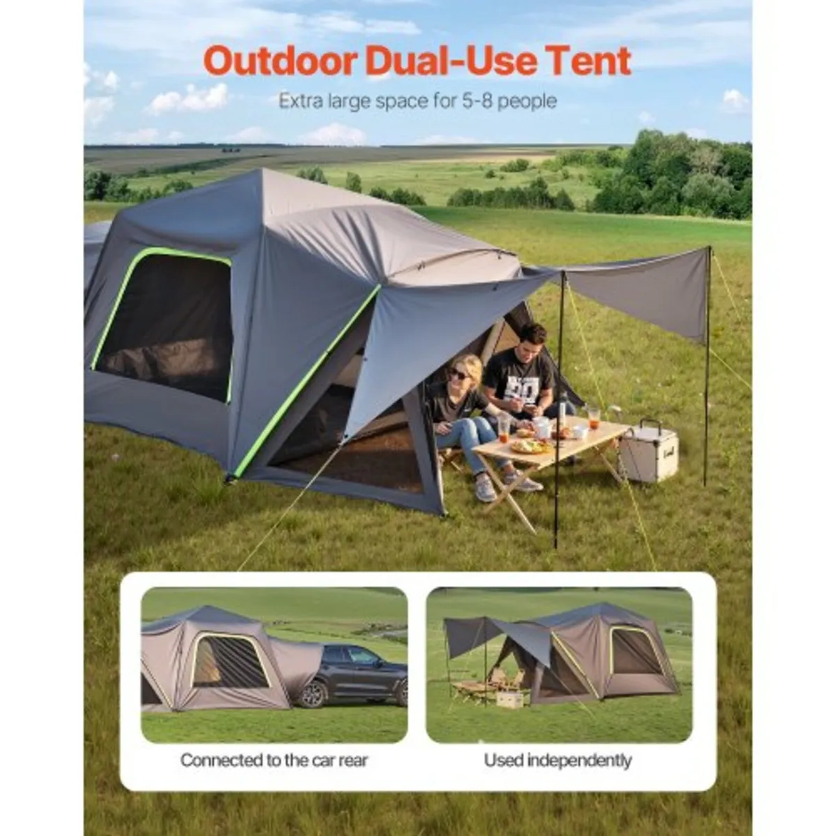 SUV Camping Tent Outdoor SUV Tent with Awning Wate - Image 3