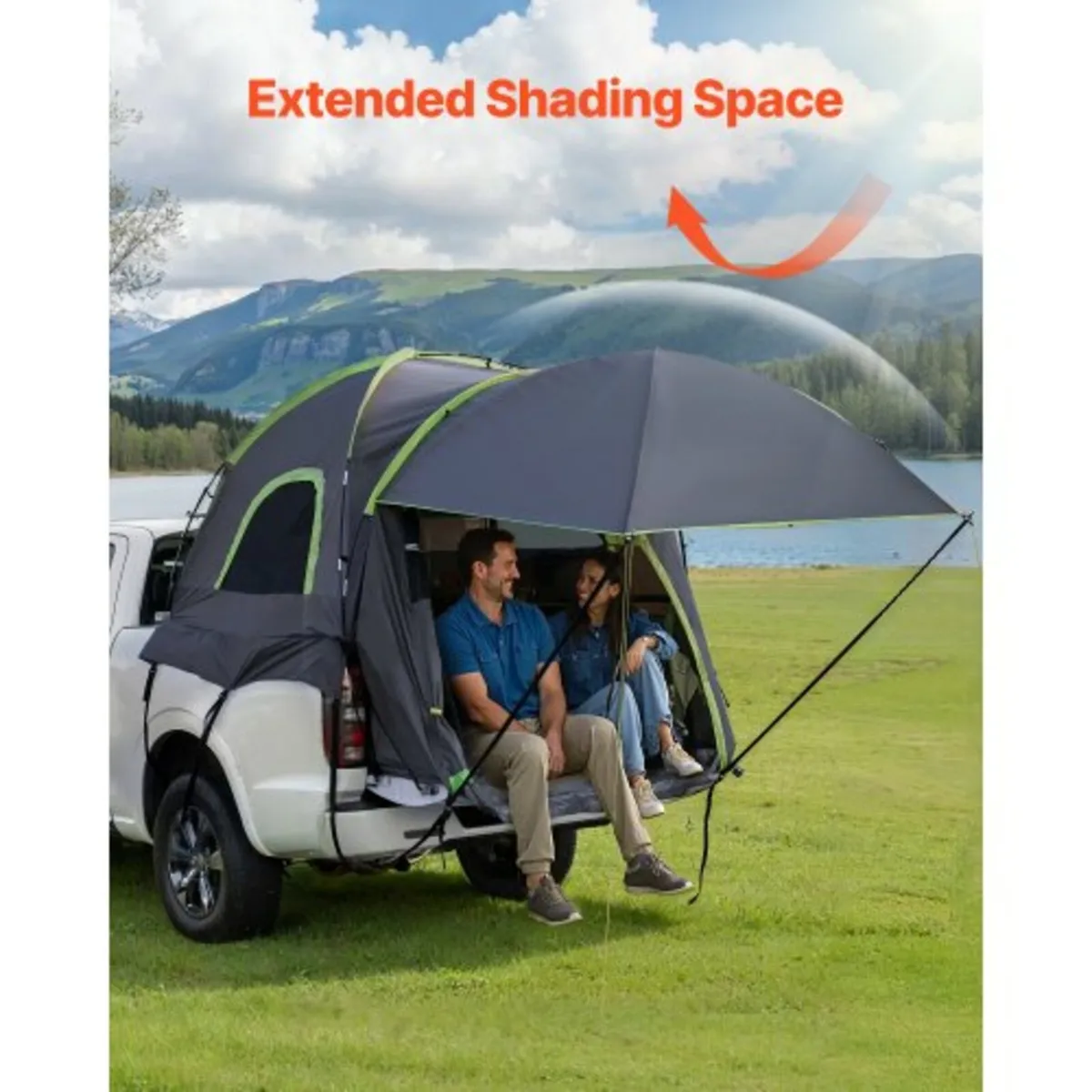 Truck Tent 8.0-8.2ft Waterproof PU2000 Truck Bed C - Image 2