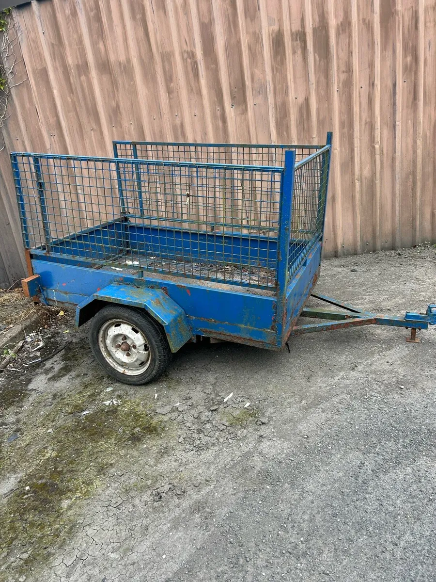 6 x4 ft all steel mesh sided trailer.450 ovno - Image 1