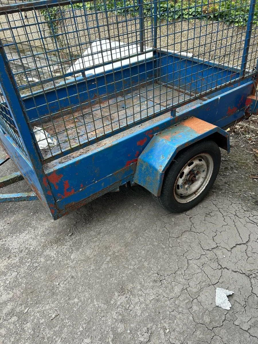 6 x4 ft all steel mesh sided trailer.450 ovno - Image 3