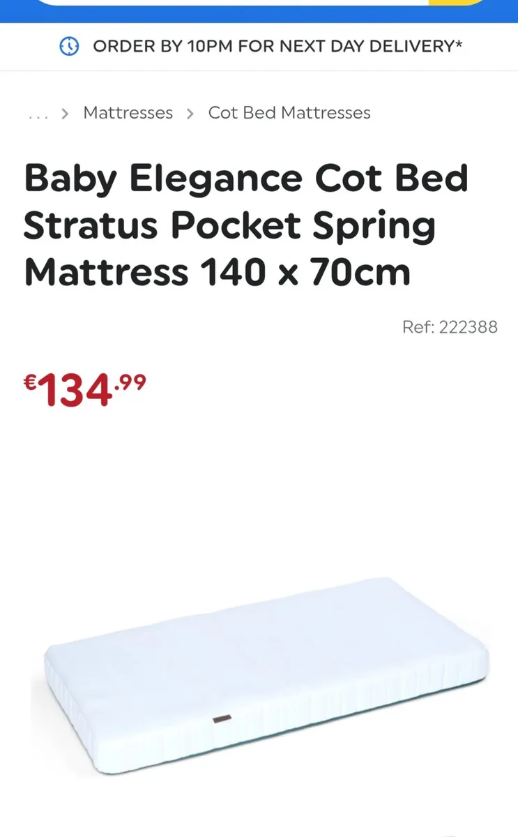 X2 sorrento cots and pocket sprung mattresses - Image 3