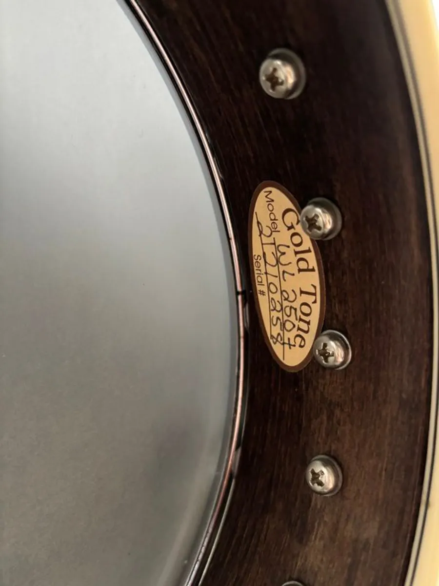 5 String Banjo - Gold Tone WL250+ 'Tree of Life' with Hard Case - Image 2