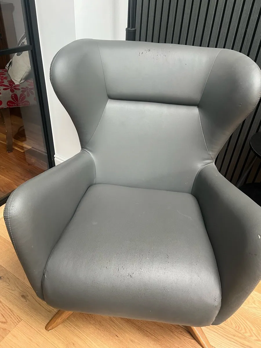 Faux leather chairs - Image 2