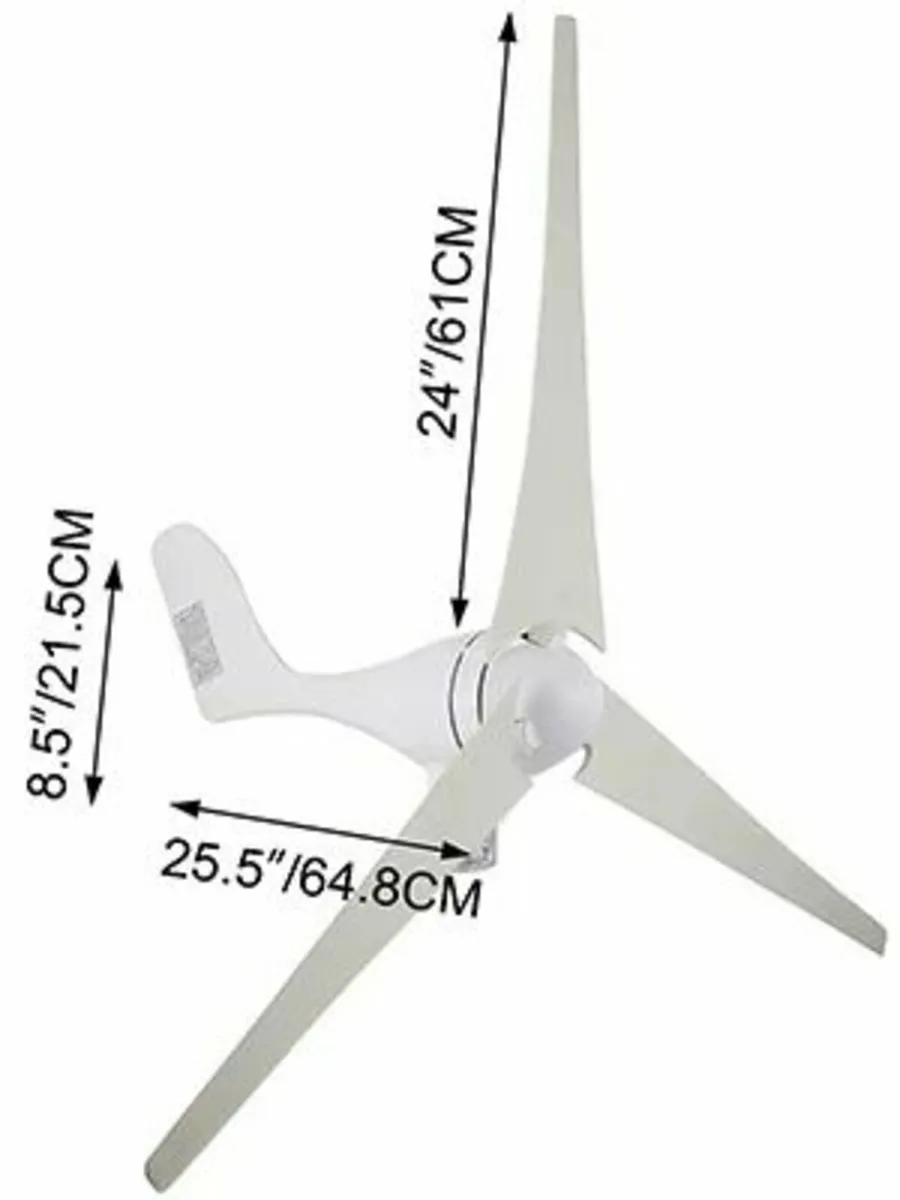 Wind Turbine 300W Generator for Home Power Supply - Image 3
