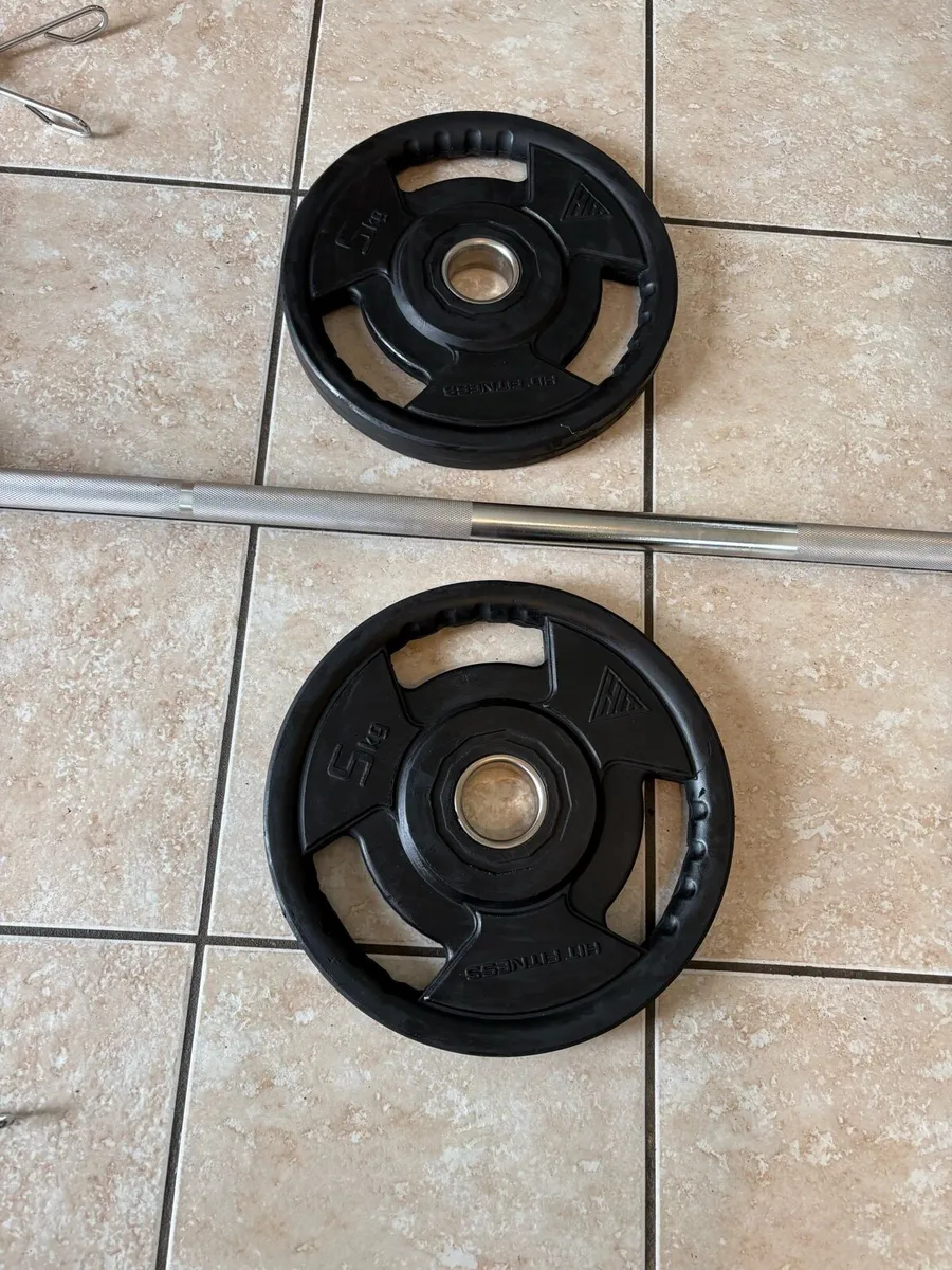 URETHANE SUPERIOR OLYMPIC PLATES, 6 FOOT 15KG BAR! - Image 3