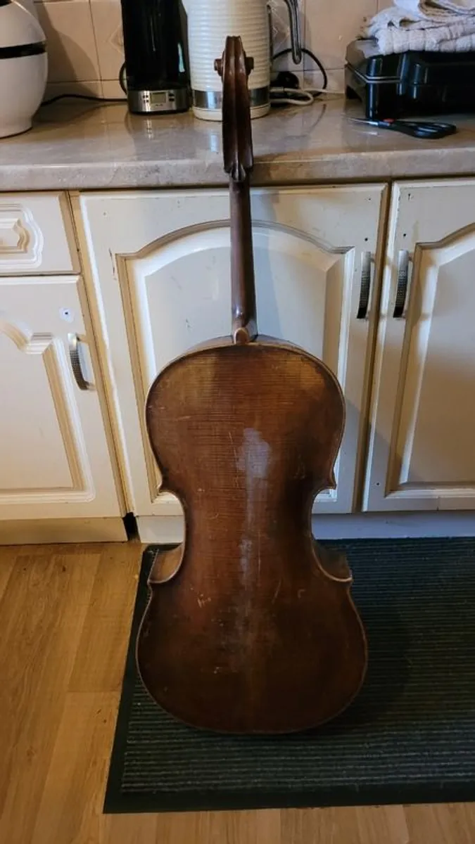 Old antique 3/4 Cello 1800 century Italian - Image 1