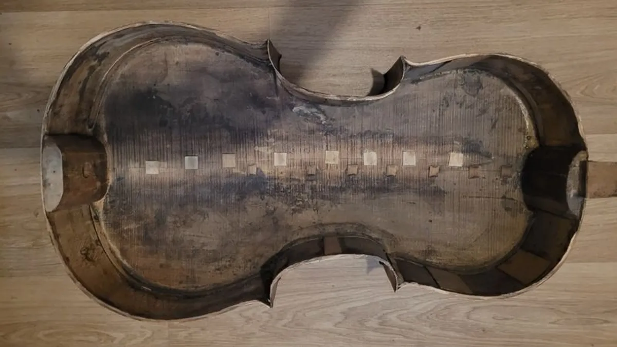Old antique 3/4 Cello 1800 century Italian - Image 2