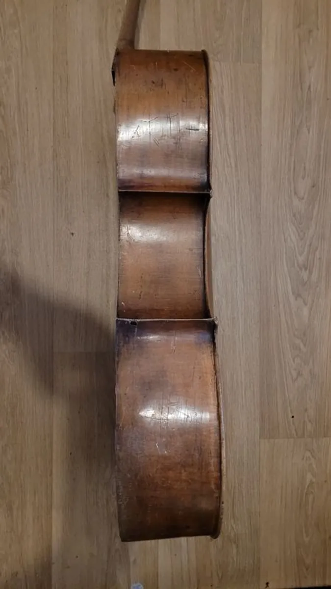 Old antique 3/4 Cello 1800 century Italian - Image 4