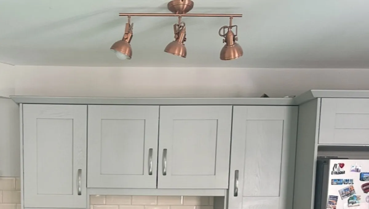 Kitchen rose gold light