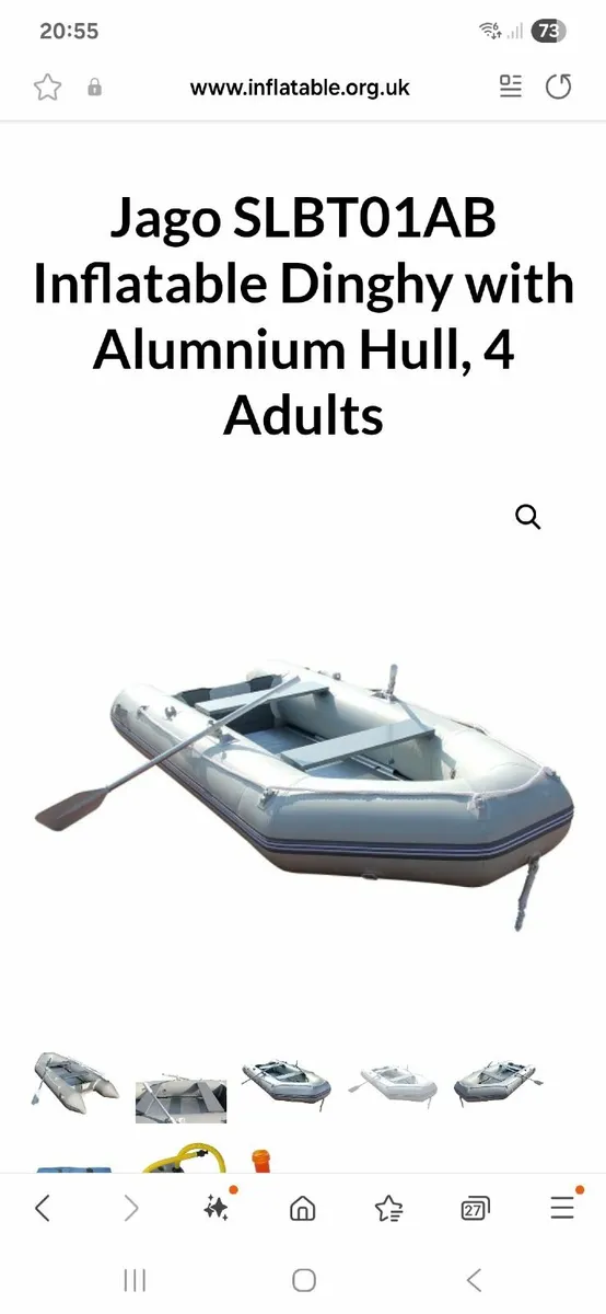 3.2m inflatable boat and electric outboard - Image 1