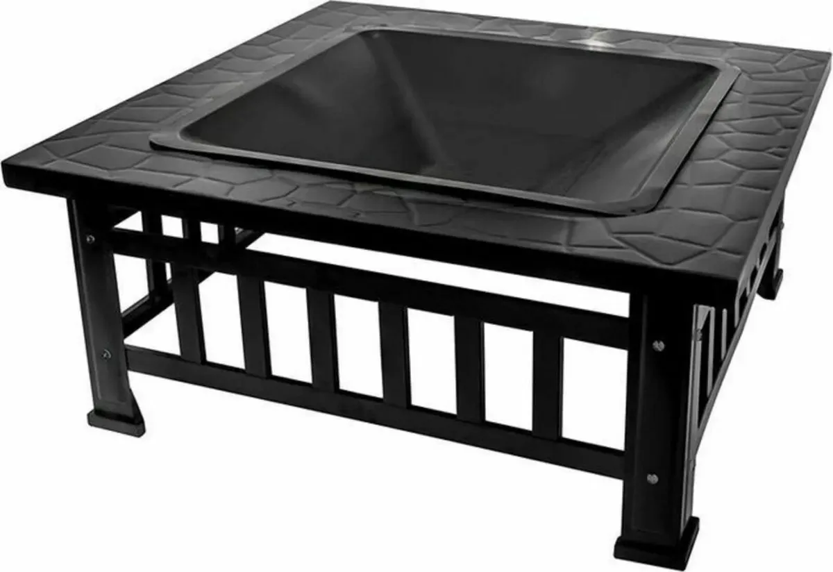 Pot Steel Patio Fire Outdoor Fireplace Garden Heat - Image 1