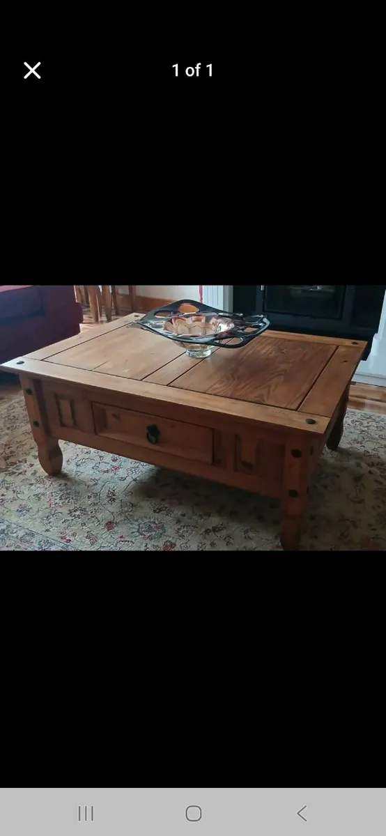 Fireplace and tables - Image 1