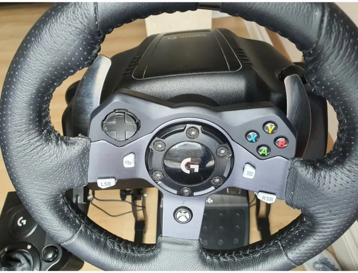 Logitech G920 Steering Wheel and Logitech Pedals - Image 1