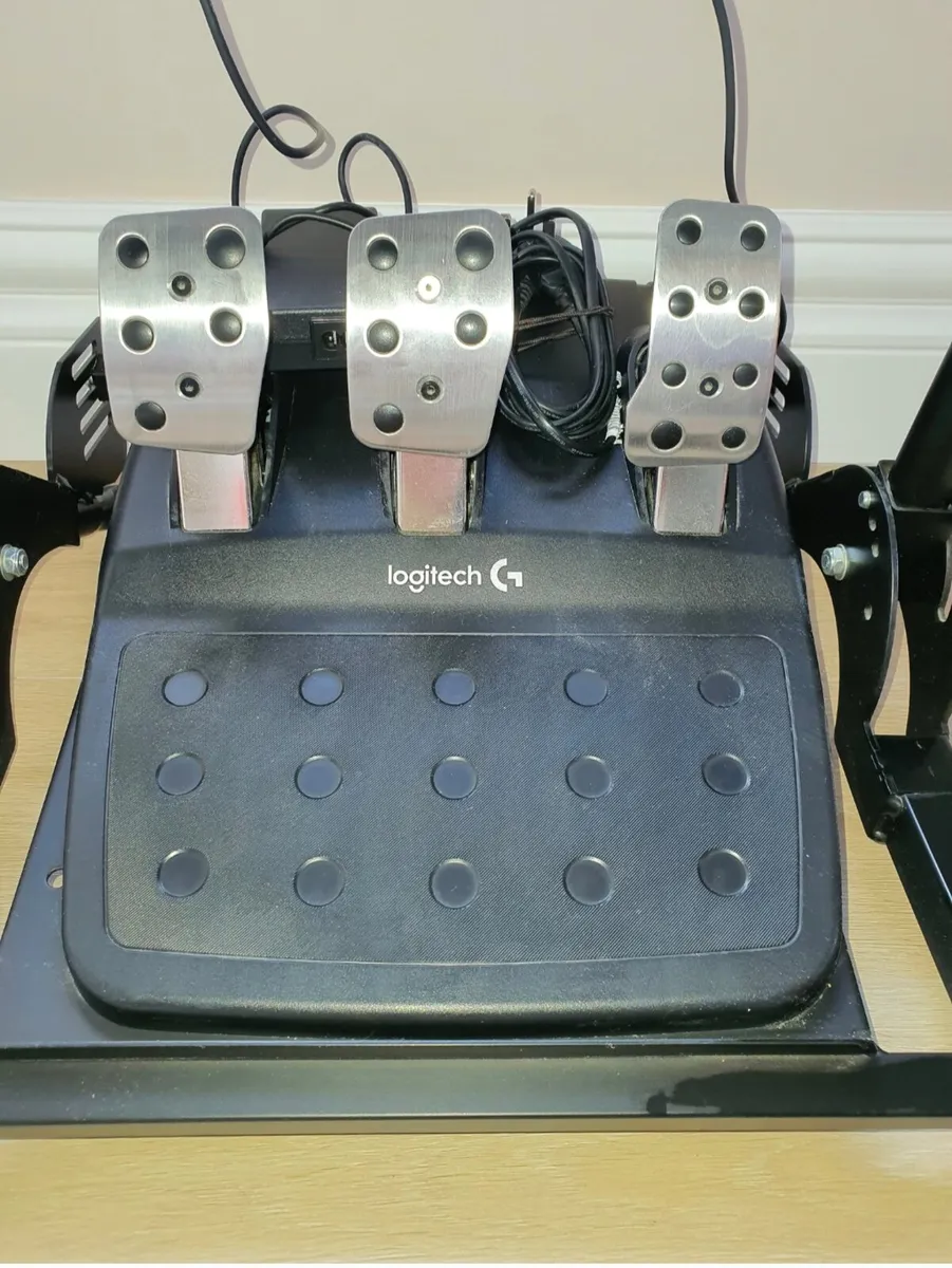 Logitech G920 Steering Wheel and Logitech Pedals - Image 2
