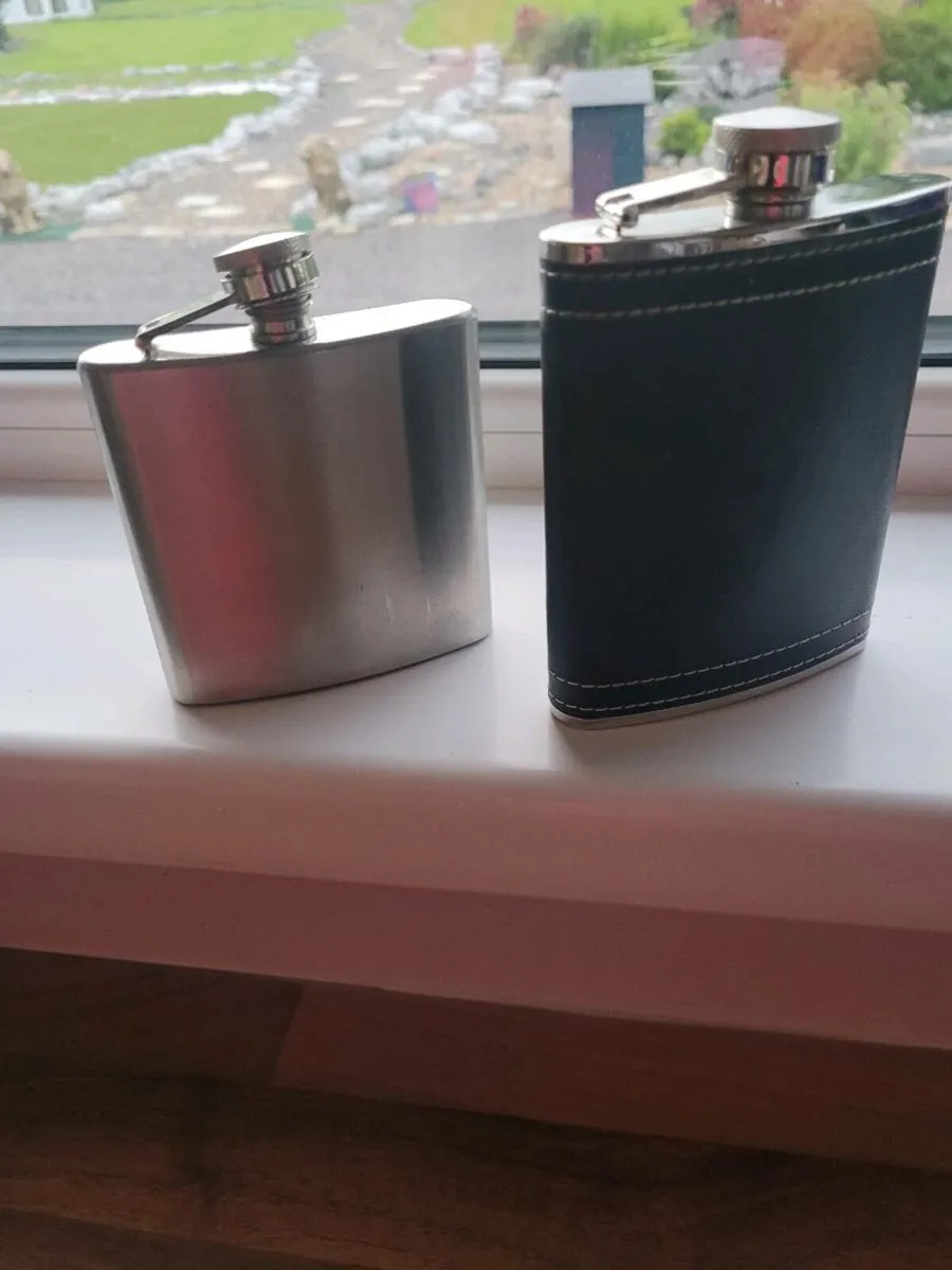 Stainless Steel Hip Flasks - Image 1