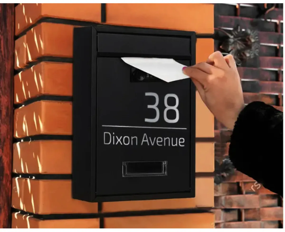 Personalised Letter Box Post Box Wall Mounted - Image 1