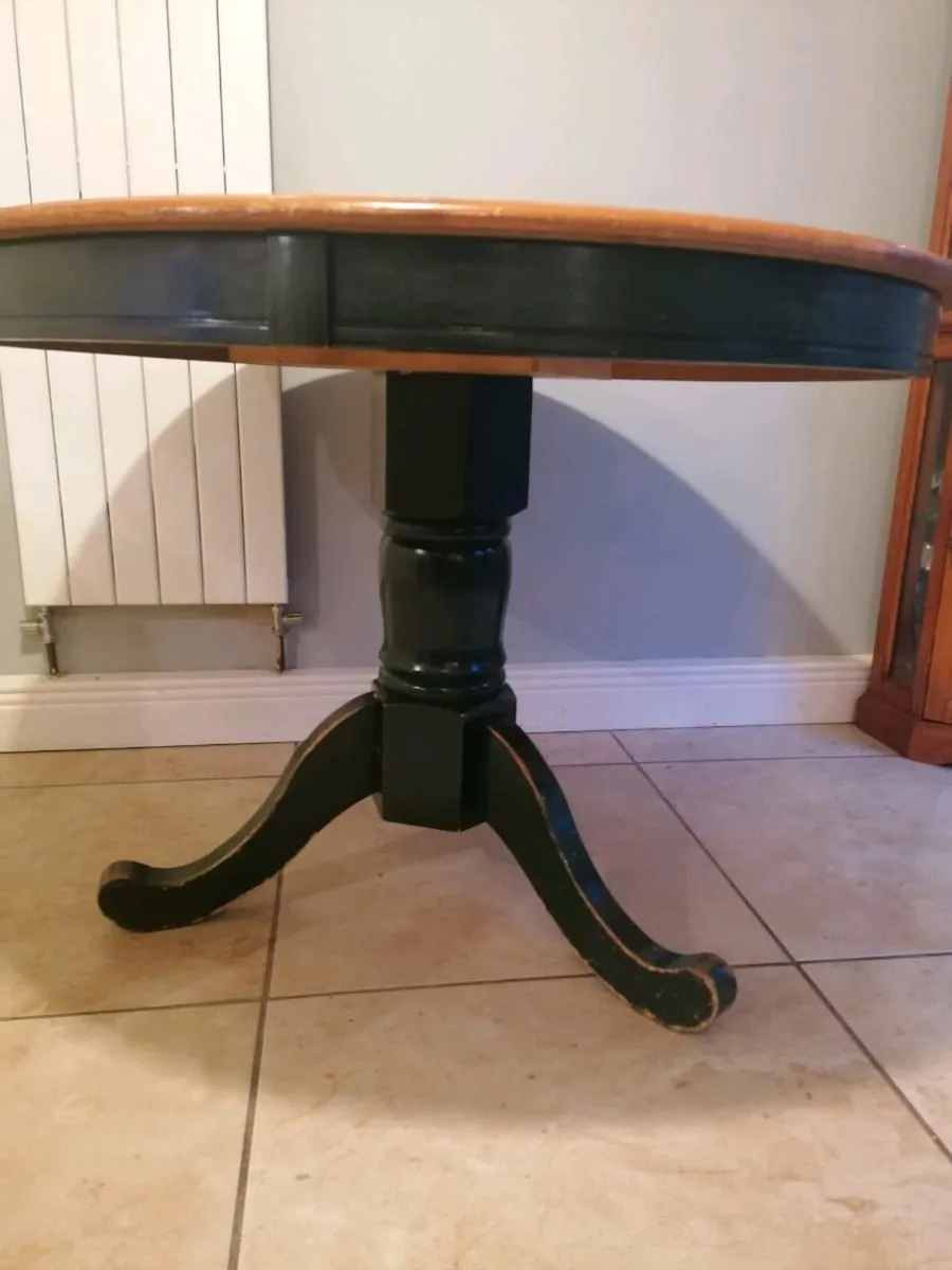 Solid Wood Kitchen Table and 4 Chairs - Image 2