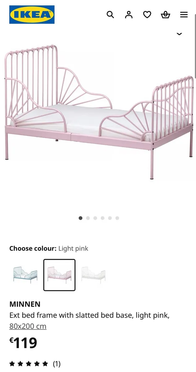 Toddler (girl) bed and mattress X2 - Image 2