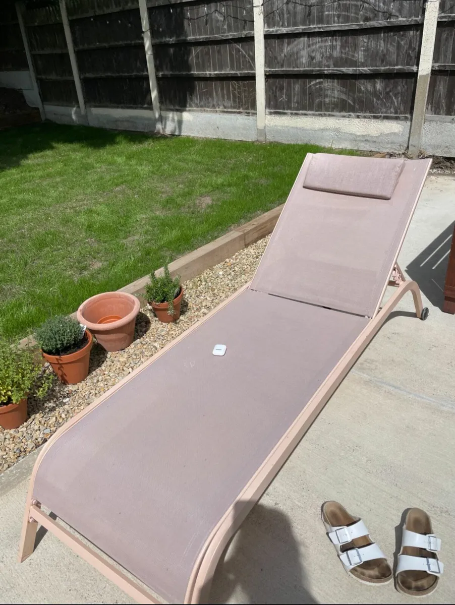 Two Reclinable Sun-Loungers - Image 1