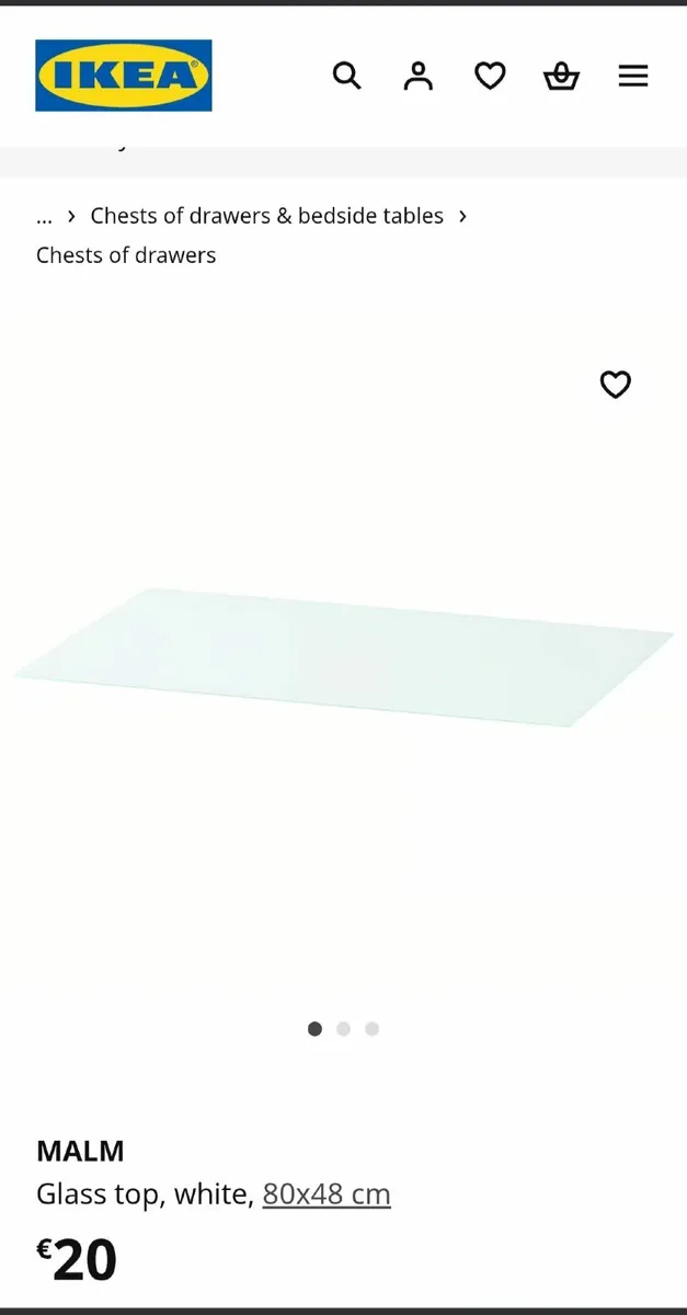 Ikea Malm Glass Top - Image 3