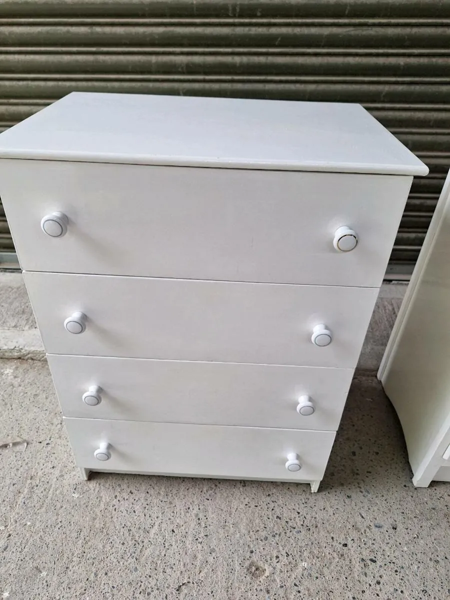 Vintage chests painted white (DELIVERY) - Image 3