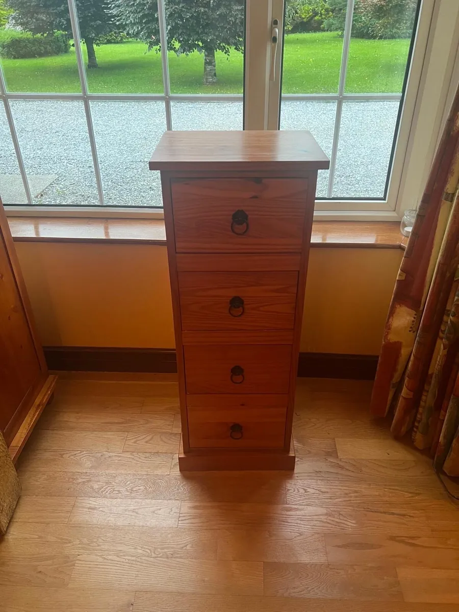 4-Drawer Wooden Storage Unit
