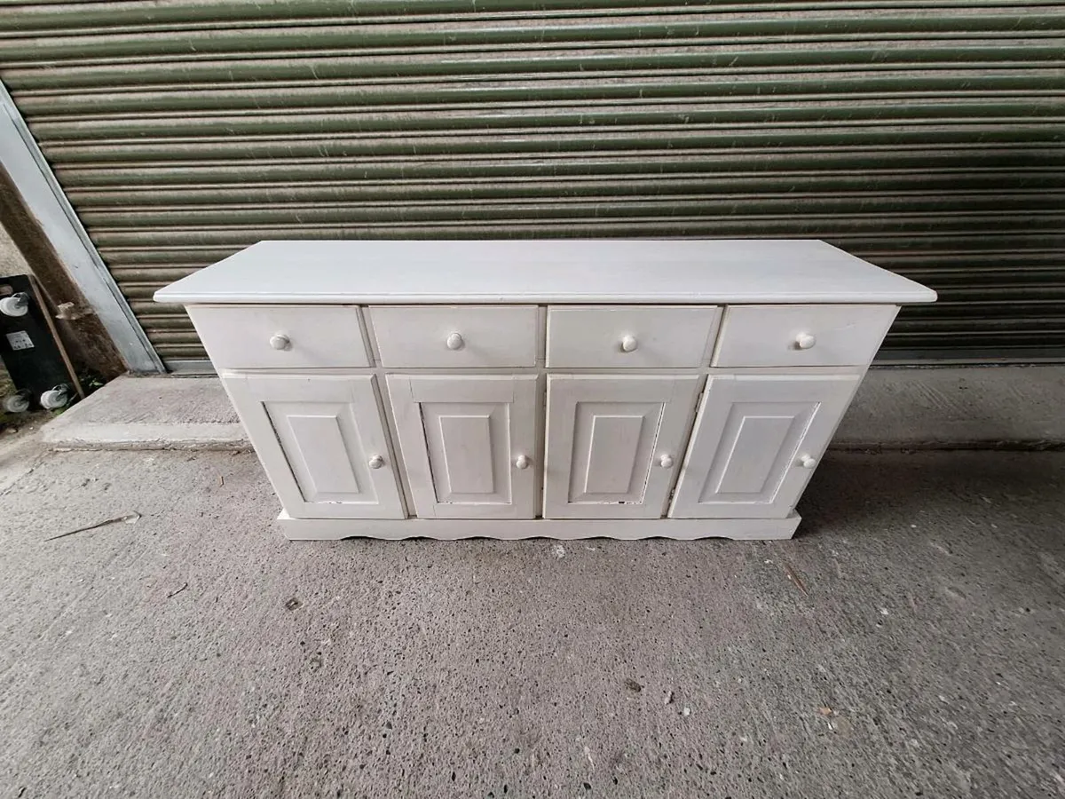 Old sideboard painted white (DELIVERY) - Image 1