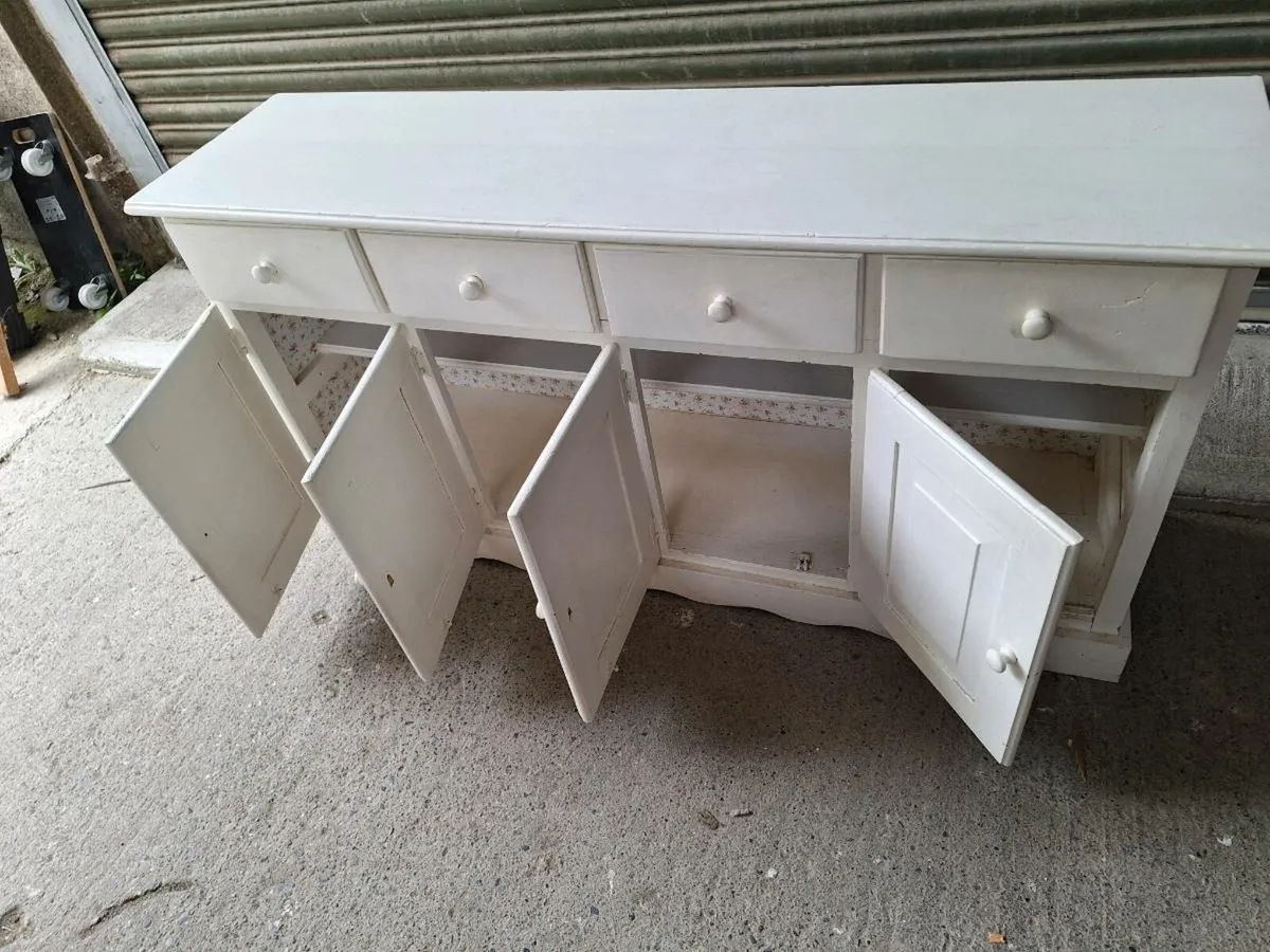 Old sideboard painted white (DELIVERY) - Image 2