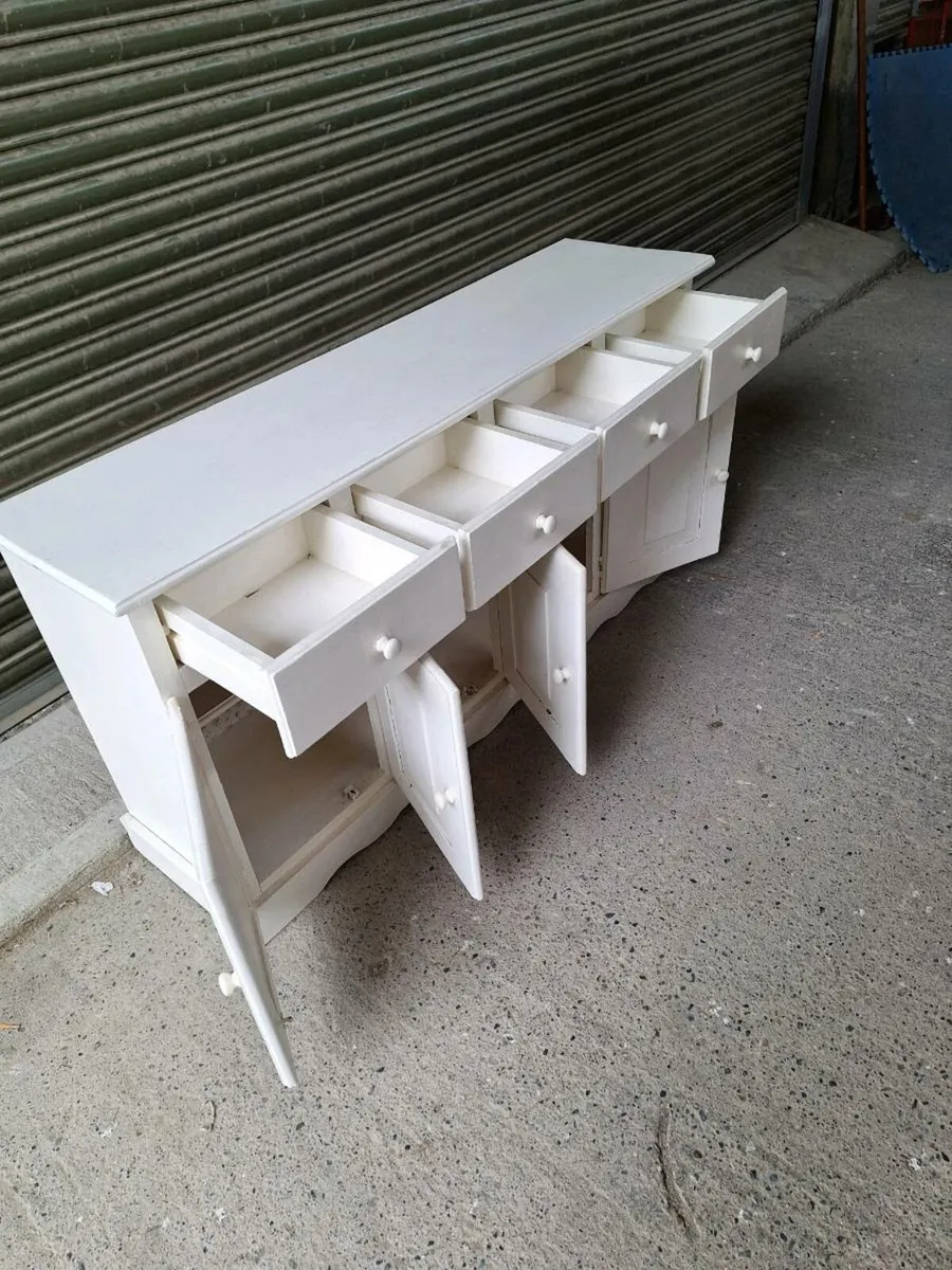 Old sideboard painted white (DELIVERY) - Image 3