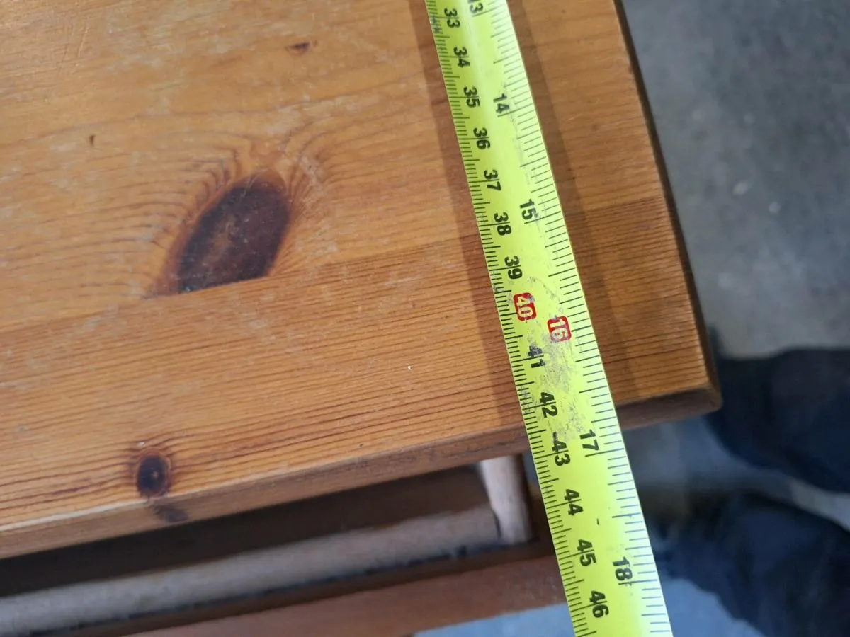 Pine chest of drawers (DELIVERY) - Image 4