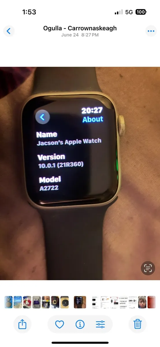 2023 Apple Watch SE 2nd Gen A2722 GPS 40mm Alumini - Image 2