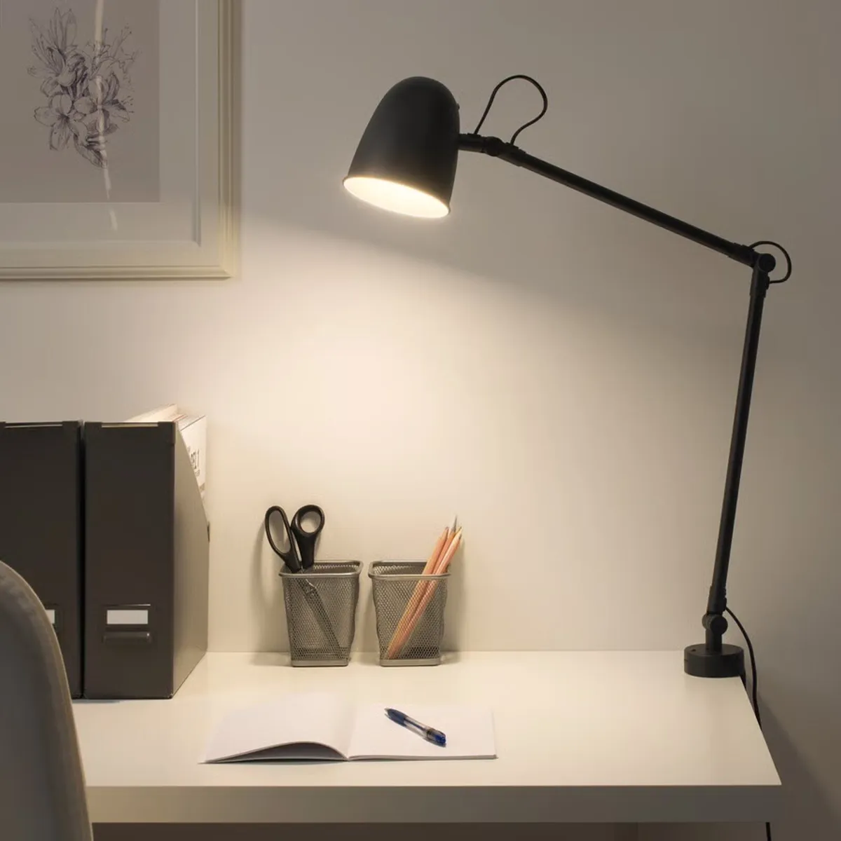 IKEA SKURUP Work/wall lamp, black - Image 1