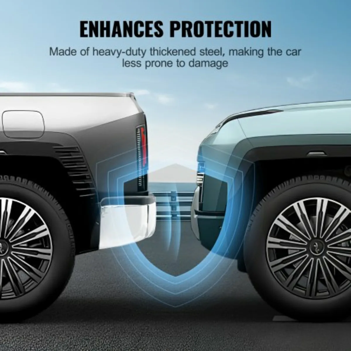 Rear Step Bumper Chrome Steel Bumper Assembly for - Image 3