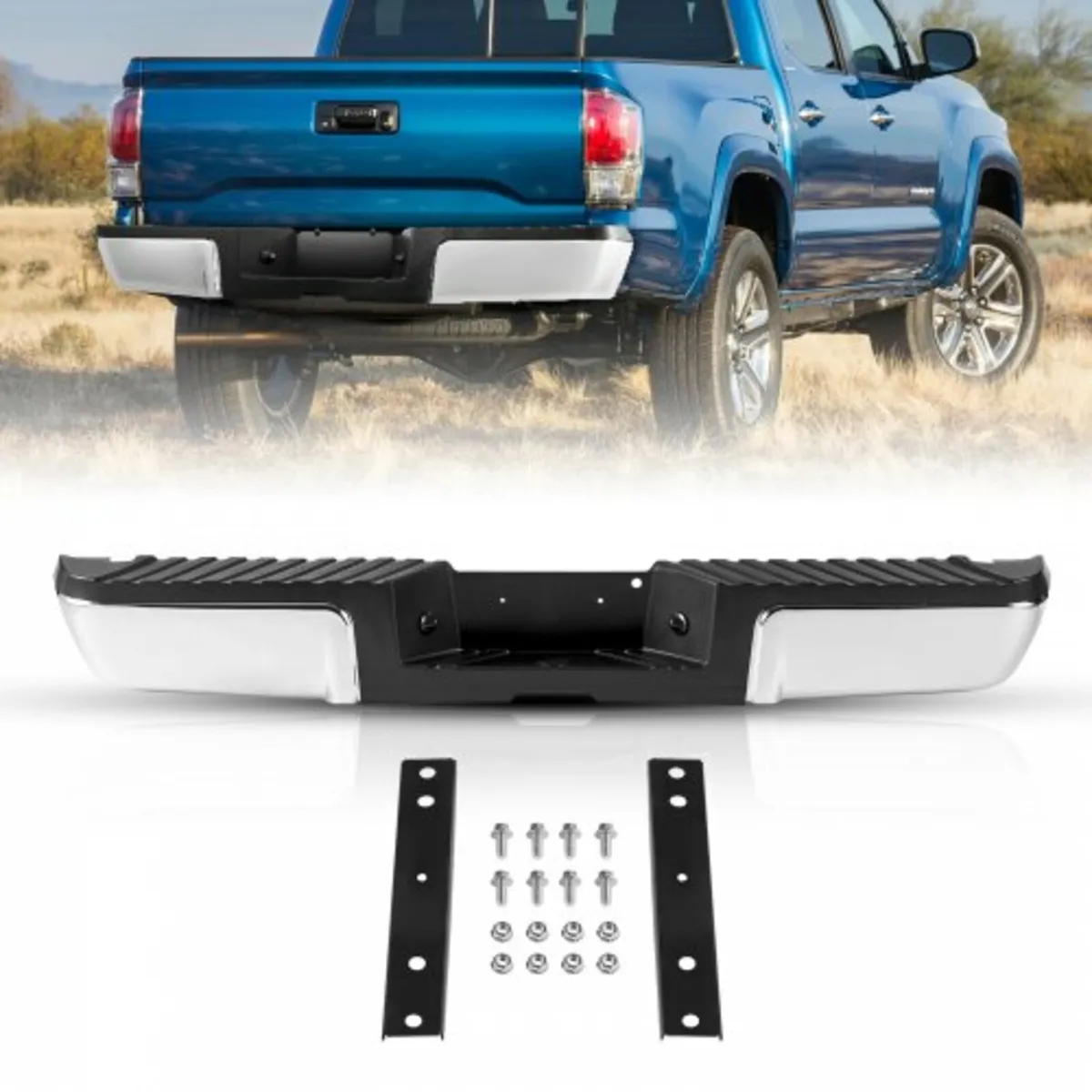 Rear Step Bumper Steel Bumper for 2008-2016-Ford F - Image 1