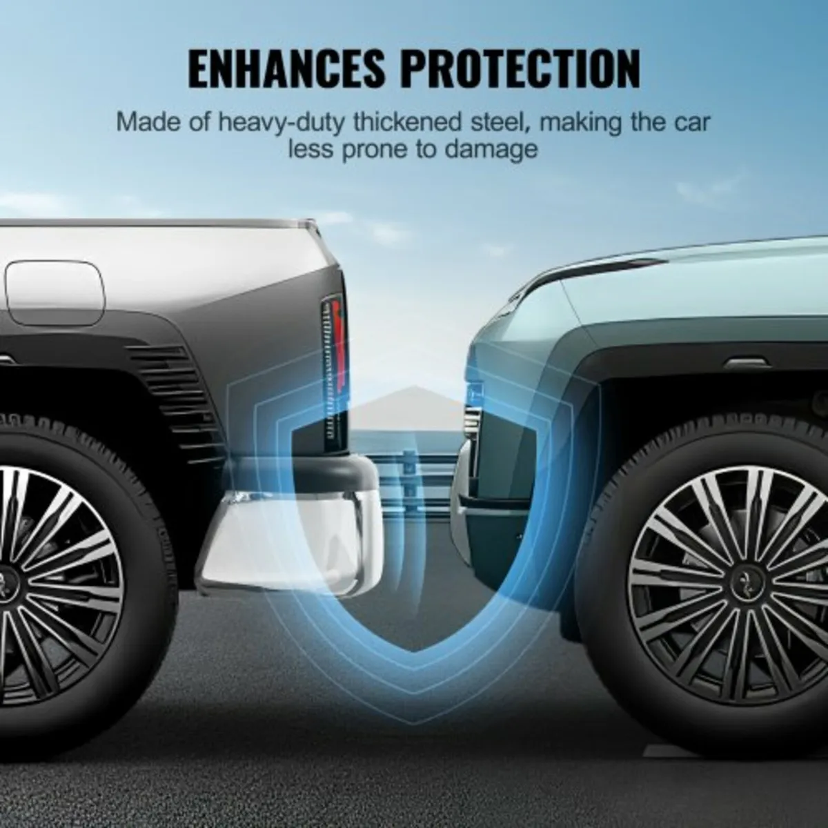 Rear Step Bumper Chrome Steel Bumper Assembly for - Image 2