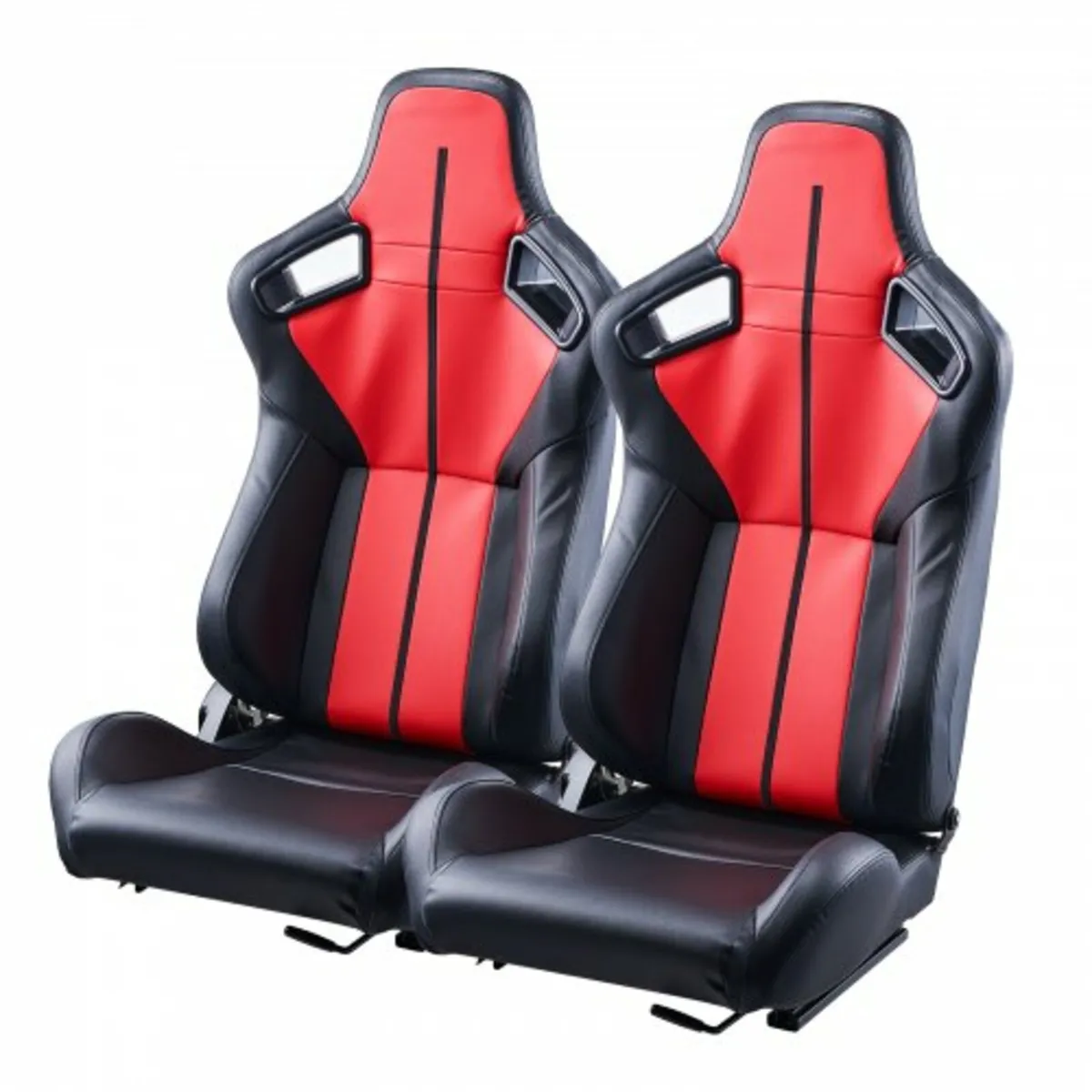 2 Set Racing Seat Adjustable Racing Chair with PVC - Image 1