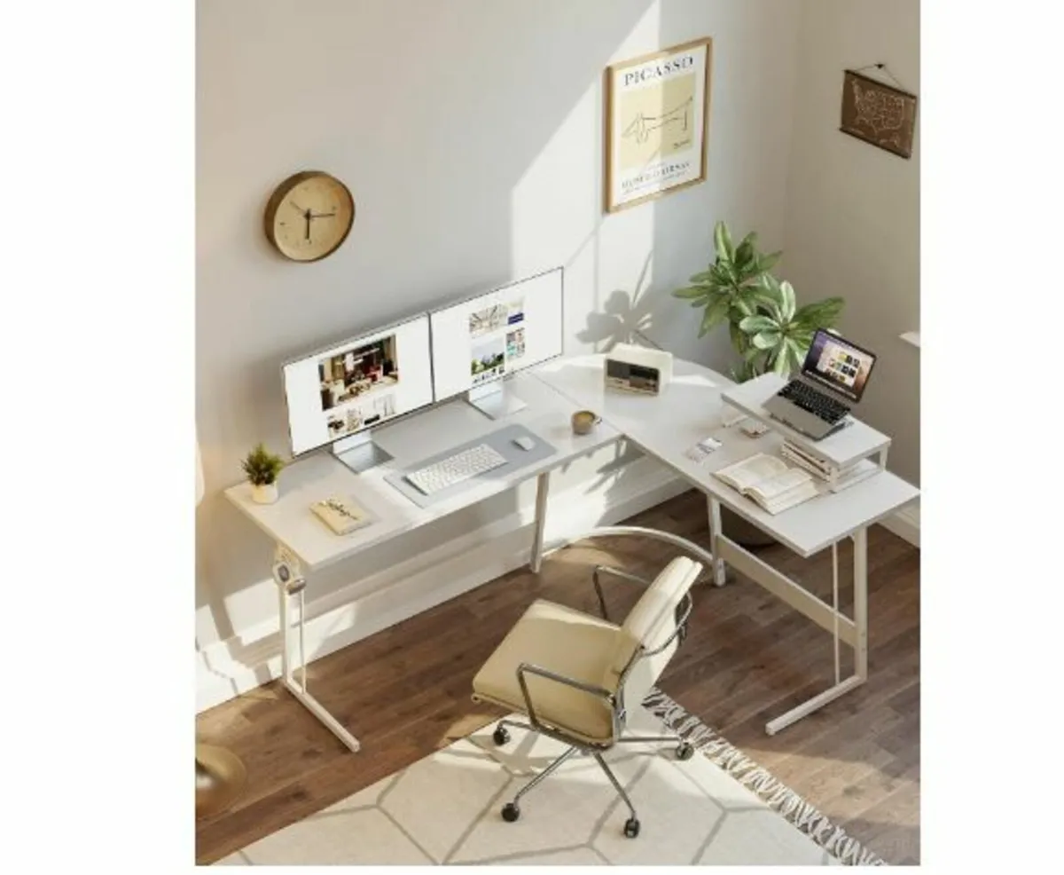 Gaming Table Corner Desk 120 x 120 cm - Image 3