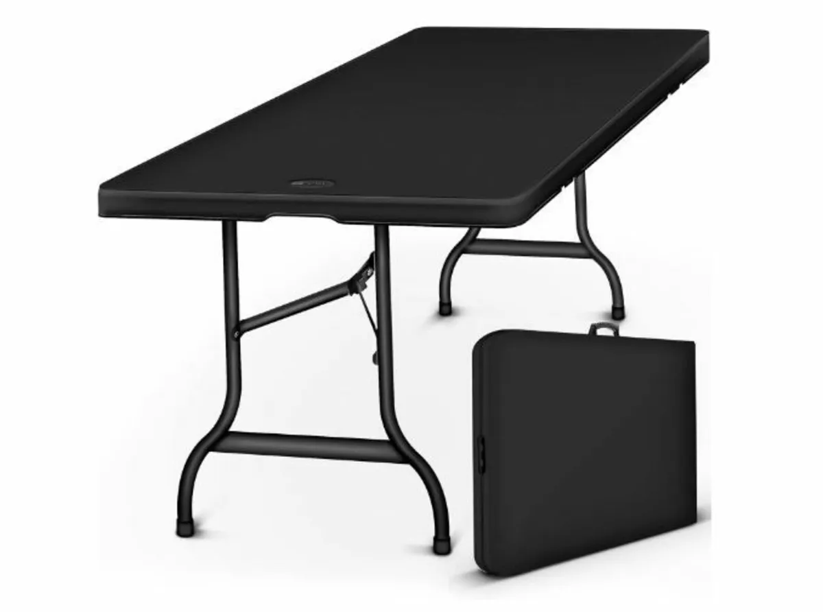Folding Garden Table, Plastic - Image 1