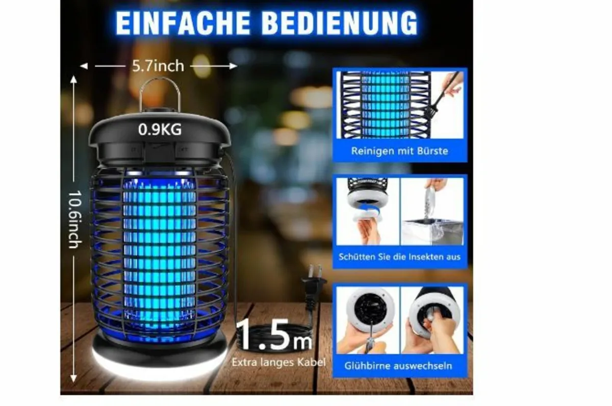 Electric Insect Killer, Mosquito Trap, 15 W, 4200 - Image 2