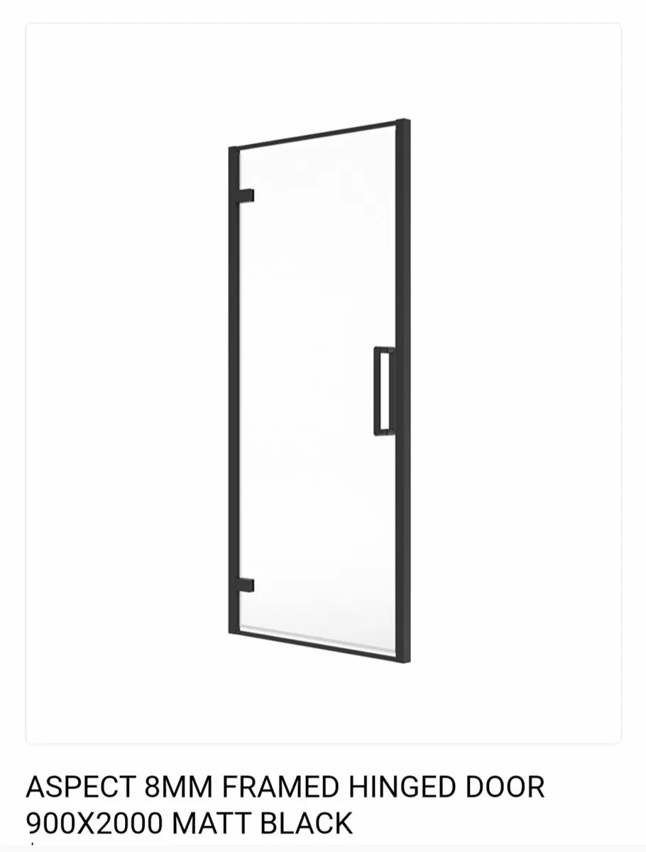 Sonas Aspect 900mm Black Shower Shower (New) - Image 1
