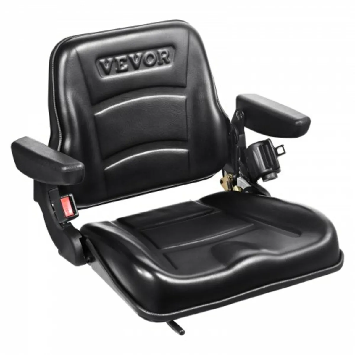 Universal Forklift Seat, Fold Down Tractor Seat wi - Image 1