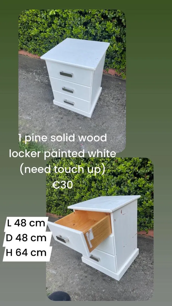 Bedside table / locker x1 - Image 2