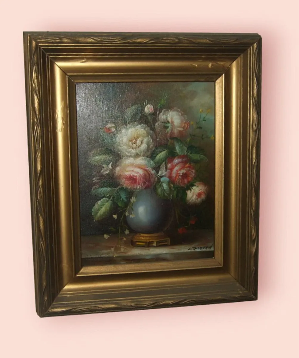 Vintage Original 'C Josephin' Painting - Image 3