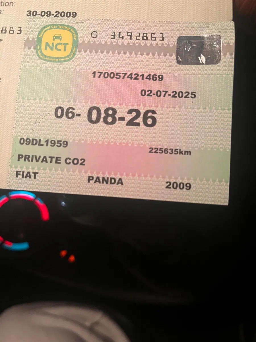 Fiat Panda 2009 MOTOR TAX+ NCT NOW AVAILABLE - Image 1