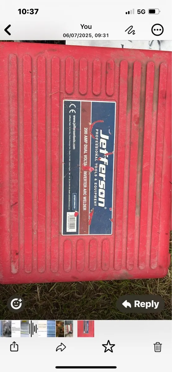 200 amp fuel inverter arc welder+ rods - Image 1