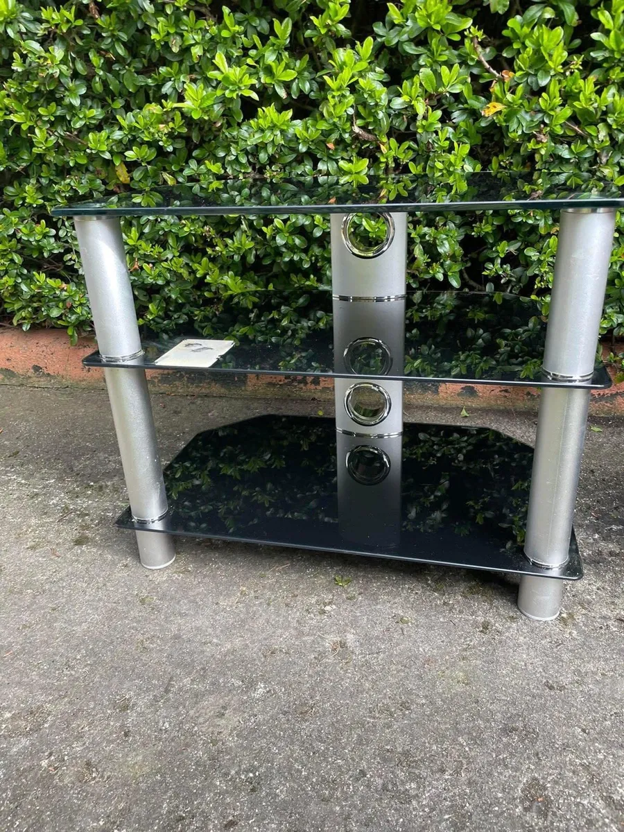 2 glass tv units - Image 4