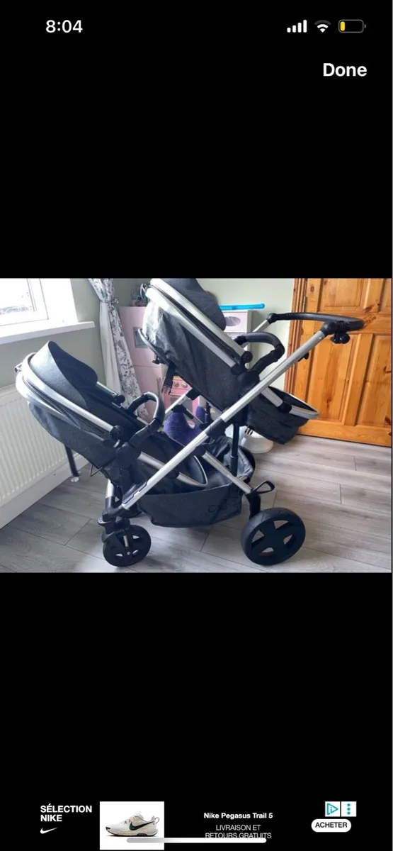 Cupla duo double buggy travel system with isofix - Image 4