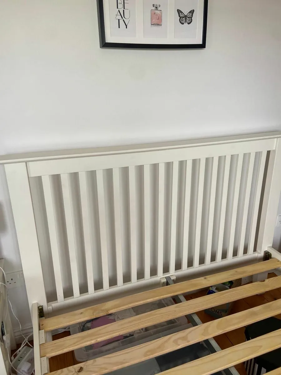 Standard Double Bed Frame with Bedside Locker - Image 4