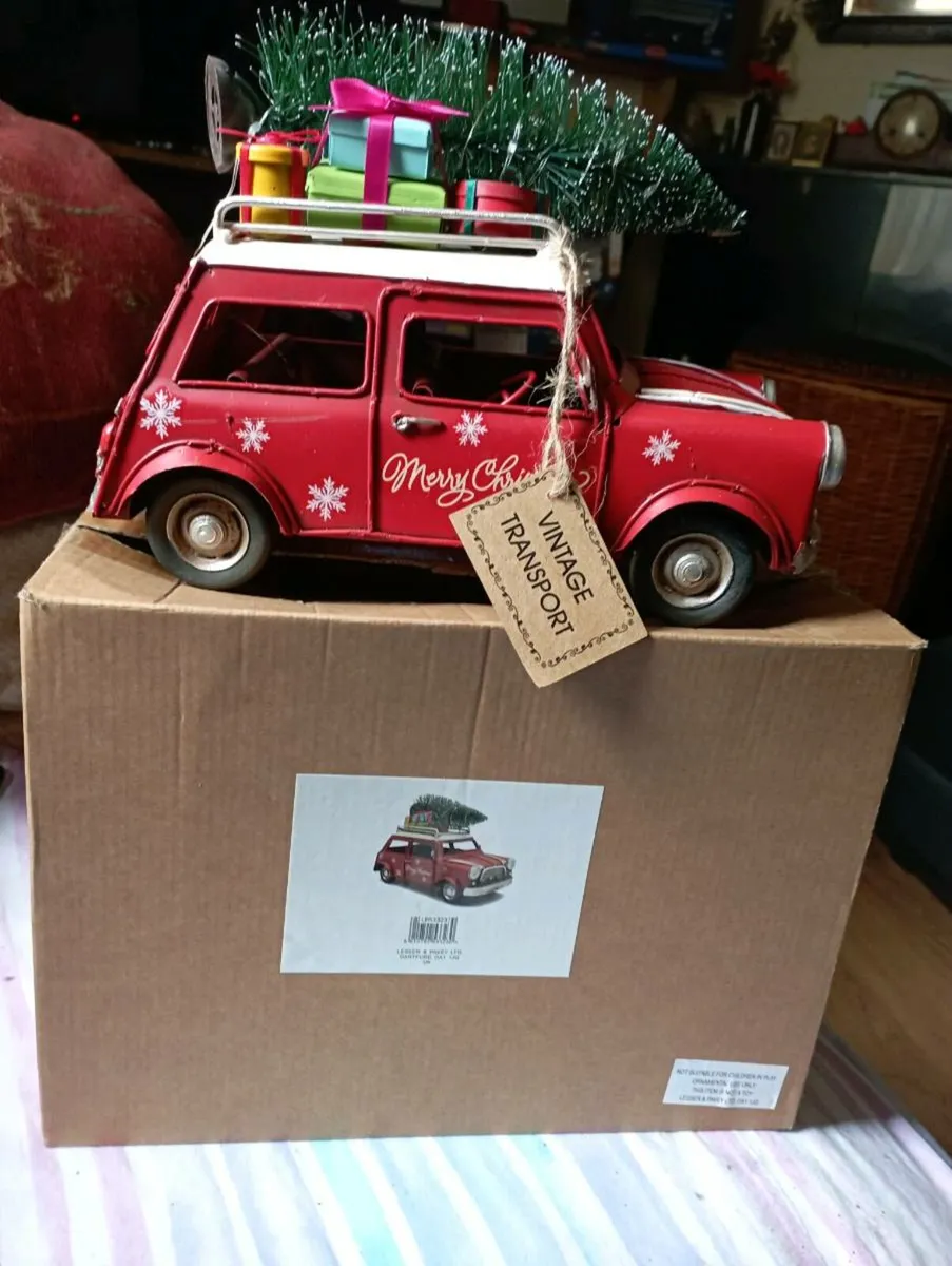 LED VINTAGE 1960 s MINI COOPER  CAR - Image 1