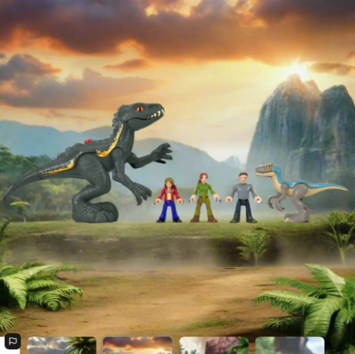 Jurassic World Imaginext Final Confrontation Dinos - Image 3